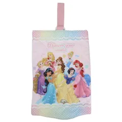 【メール便】ディズニープリンセス キルト シューズバッグ 体育館靴かばん ピンク 新入学 ディズニー アートウエルド 運動靴入れ キャラクター グッズ 