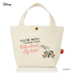 ディズニー チップとデール 帆布ミニトートバッグ ランチ Disney