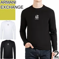 アルマーニ エクスチェンジ ARMANI EXCHANGE ロンT メンズ 2025年秋冬新作 Tシャツ カットソー 長袖 ブランド ロゴ 刺繍 白 ホワイト LS T-SHIRT WITH EMBROIDERED LOGO XM000364 AF12308