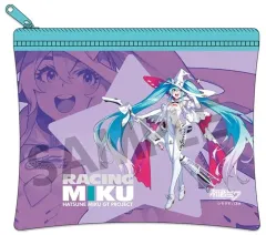 【中古】バッグ レーシングミク 2024 キービジュアル1 Ver. ミニクリアフラットポーチ 「初音ミク GTプロジェクト」