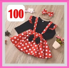 ミニーちゃん風コスチューム ワンピース ハロウィン仮装 コスプレ衣装　100