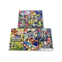 任天堂  switch ソフト マリオ スプラトゥーン 他 合計5本 セット ゲーム 中古 K10072640