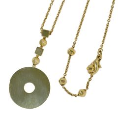 本物 ブルガリ BVLGARI ルチア 750 YG ネックレス ペンダント イエローゴールド Lucia アクセサリー ジュエリー 中古 【フォロー割】