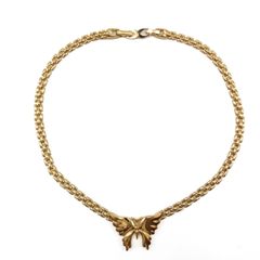 ニナリッチ ネックレス ペンダント neck lace アクセサリー バタフライ 蝶 アゲハ メタル 金 ゴールド gold NINA RICCI
