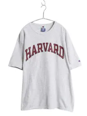 【お得なクーポン配布中!】 90s チャンピオン ハーバード カレッジ プリント 半袖 Tシャツ メンズ XL オールド クルーネック ヘビーウェイト 大きいサイズ カットソー