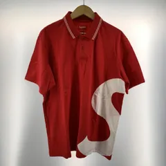 【中古】Supreme 19ss S Logo Polo サイズL レッド[19]
