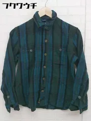 ◇ ◎ R.NEWBOLD アール ニューボールド チェック 長袖 シャツ サイズL グリーン系 レディース  【1112020003677】
