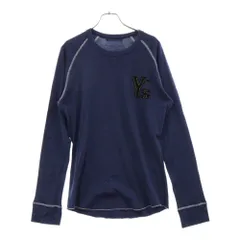 Y's (ワイズ) ロゴパッチ ラグランスリーブ クルーネック 長袖Tシャツ カットソー ブルー MN-T47-089のサムネイル