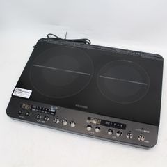 541)【美品】アイリスオーヤマ 2口IHコンロ IHK-W13S-B 2023年製