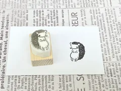 消しゴムはんこ14  はりねずみはんこ