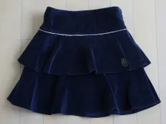 ポンポネット pom ponette アウトレット 子供服 女の子 120cm スカート 紺 秋 冬 ★4 ボトムス 冬服 ガールズ 女児 キッズ 【中古】 ユーズド リサイクル こども