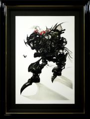 天野　喜孝「アーマー（FF6　魔導アーマー　ティナ）」リトグラフ・限定品　日本イラスト界の第一人者　小竹美術　真作保証