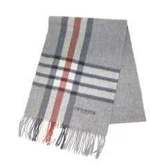 レノマ renoma マフラー ストール R9913 CHECK 10 チェック カシミヤ カシミア レディース グレー系+マルチカラー
