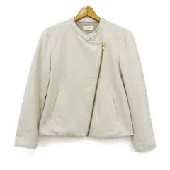 オペーククリップ ブルゾン ジャケット ストレッチ ブランド アウター レディース 38サイズ ベージュ OPAQUE CLIP 【中古】