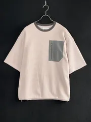 いぃ様専用 【お値引き交渉大歓迎】新品 M MAGIC STICK　マジックスティック M ピンクベージュ×グレー 25SS テックワッフルBOX Tシャツ