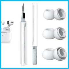 1イヤホン掃除道具付き、シリコンイヤーチップ in (S/M/Lサイズ 第1/2世代対応、3 Pro 各ペア)柔らかい AirPods イヤーピース 滑り止め、イヤーピース収納ケース付き YUWAKAYI