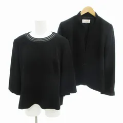 極美品✨クロエ 高級ブラックフォーマル レース ノーカラー Aライン 黒 極美品✨クロエ 高級ブラックフォーマル レース ノーカラー A