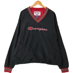 古着 90年代 チャンピオン Champion Vネック ナイロンプルオーバー メンズL相当 ヴィンテージ/eaa555958