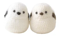 【数量限定】使用) 2体作れます (ハマナカモヘア サイズ シマエナガのあみぐるみ 約 あみぐるみキット 幅4.5cm×高さ6cm ハマナカ H320-003-035