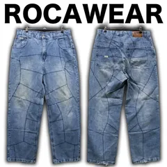 90's ROCAWEAR 極太 ダメージ加工デニム 90's ROCAWEAR 極太 ダメージ加工デニム - メルカリ