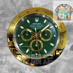 リプロダクト品　ROLEX希少品　ロレックス　金　緑　デイトナ　掛け時計-WTO輸入1