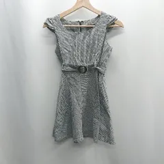 ◇ ◎ ⊂ COMME CA ISM コムサイズム 総柄 キッズ 半袖 膝丈 ワンピース サイズ130A ブラック系 レディース E  【1410290043127】