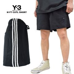 Y-3 ワイスリー 3本線 フレンチテリーカットラインショーツ 希少 ルーズフィット ショートパンツ EUモデル 3本線 スリーストライプ メンズボトム ショーパン ショーツ 男女兼用 ユニセックス
