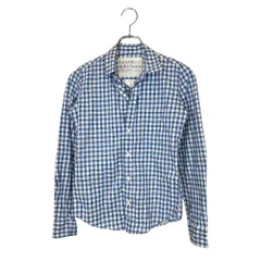 FRANK & EILEEN フランクアンドアイリーン  FINBAR WTP フィンバー ポプリン チェック 長袖 シャツ 2710700035 XXS ブルー/ホワイト レディース