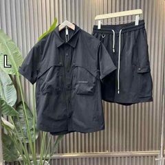 Danke Schon】撥水ナイロンストレッチ 箱ポケ ストラップ 半袖シャツ 
