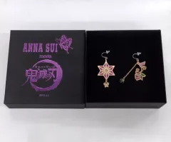 【中古】銀製品・指輪・アクセサリー(キャラクター) 竈門禰豆子 ピアス(2個セット) 「鬼滅の刃×ANNA SUI」