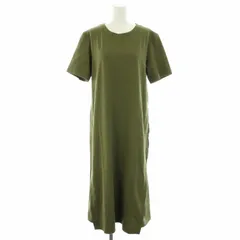 エヴェックス バイ クリツィア EVEX by KRIZIA Tシャツワンピース ロング クルーネック 半袖 コットン 42 XL カーキ /YTのサムネイル