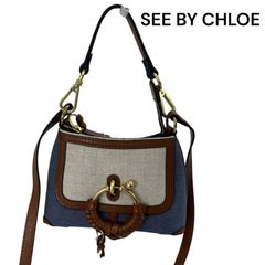 極美品　シーバイクロエ　See by Chloe ミニ ジョアン デニム　ショルダーバッグ　レディース　5D 542