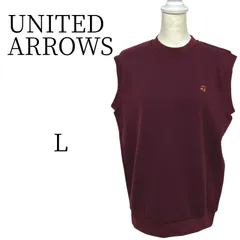 ★美品 UNITED ARROWS ワインレッド タンクトップ・ノースリーブトップス L
