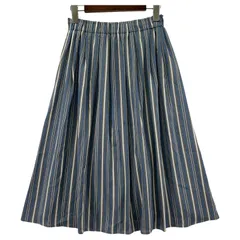 J.PRESS ジェイプレス ストライプスカート size9/ブルー系