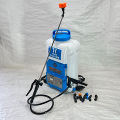 【未使用】【展示品】 充電式 電動噴霧器 12L 背負い式 バッテリー式 ノズル6種付 HG-KBS12L ブルー 【762-3】