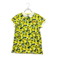 中古 レディース ジャックバニー Jack Bunny!! 半袖ポロシャツ 0(S) 黄色 イエロー  花柄