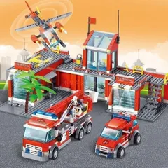 【新品】 ブロック LEGO レゴ 互換 消防車 消防署 車 知育玩具 おもちゃ 子供用品 774ピース