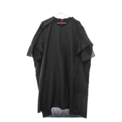 Maison Margiela (メゾンマルジェラ) 22AW カットオフデザイン モヘア混 ウール ショートスリーブ ワンピース レディース グレー Oversized dress SI0CT0004のサムネイル