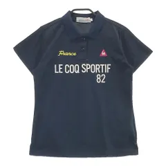 サイズ：L LECOQ GOLF ルコックゴルフ  半袖ポロシャツ  ネイビー系 [240101210726]# ゴルフウェア レディース ストスト