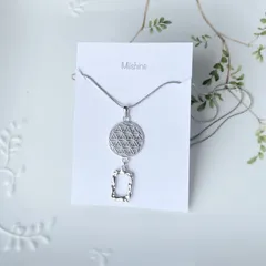 フラワーオブライフ　スクエア　ネックレス