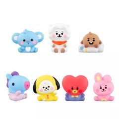 [중고] 식완 트레이딩 피규어 전 7종 세트 [BT21 프렌즈 2]