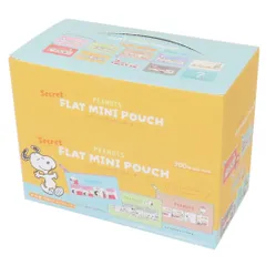 スヌーピー ミニポーチ シークレットフラットミニポーチ 全10種 10個入セット コミック ピーナッツ ティーズファクトリー コレクション雑貨 まとめ買い キャラクター グッズ 