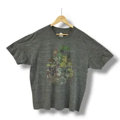 ニコロデオン Nickelodeon カートゥーン 海外アニメ キャラクターTシャツ 灰 グレー  Plus-No.124のサムネイル