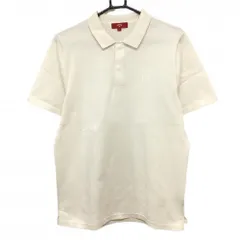 【超美品】キャロウェイ レッドレーベル ニット半袖ポロシャツ アイボリー 袖下透かし編み メンズ L ゴルフウェア 2022年モデル Callaway