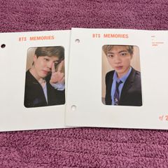 BTS Memories 2019 Blu-ray ソクジン トレカ 台紙付き+BTS Memories 2019 Blu-ray ジミン トレカ 台紙付き