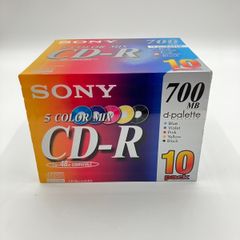 SONY 700MB CD-R 10枚入 5 COLOR MIX d-palette 10CDQ80EX 未使用 ソニー