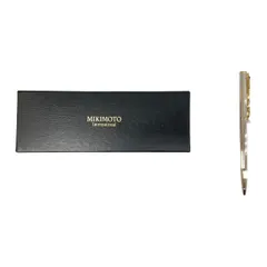 〇〇MIKIMOTO ミキモト パール ボールペン  シルバー x ゴールド インク残量不明