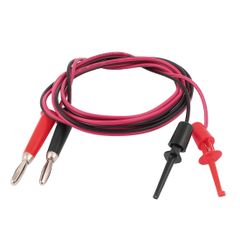 新品 uxcell テストフック クリップ ストレート バナナプラグ コネクタリードケーブル メタル製 マルチメータアクセサリー