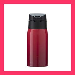 ★スタッフおすすめ！売れ筋★グッドプラス (GoodPlus*) 真空断熱ステンレスマグボトル エアゼロ 350ml グラデレッド 【保温保冷】【軽量&コンパクト設計】【ワンタッチオープン】【安全ロック付】【丁寧に塗り重ねたグラデーションカ