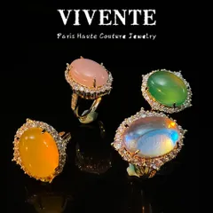 リング 銅メッキ ラグジュアリー 高級感 ヴィンテージ 合成宝石 精巧XuA1920